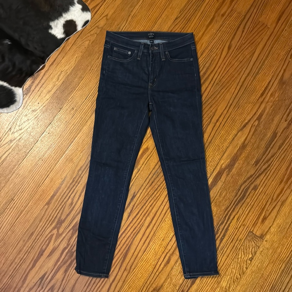 J. Crew High Rise Skinny Dark Wash Jeans
